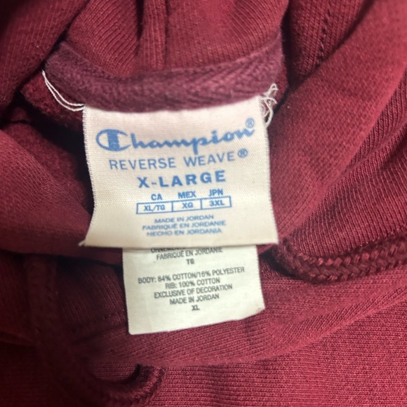 Champion reverse weave hoodie- Maroon - Picture 3 of 4